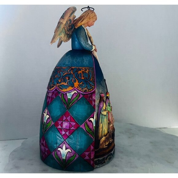 2005 Jim Shore Angel Nativity Scene A Star Shall Guide Us Hand-Painted Details 1 - Picture 5 of 10